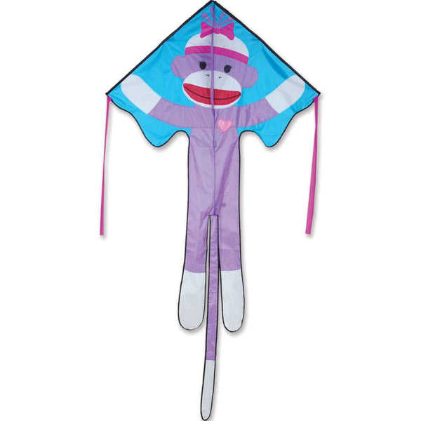 Lg. Easy Flyer Kite - Girly Sock Monkey