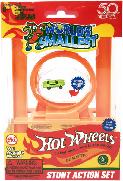 World's Smallest Hot Wheels Stunt Action Set